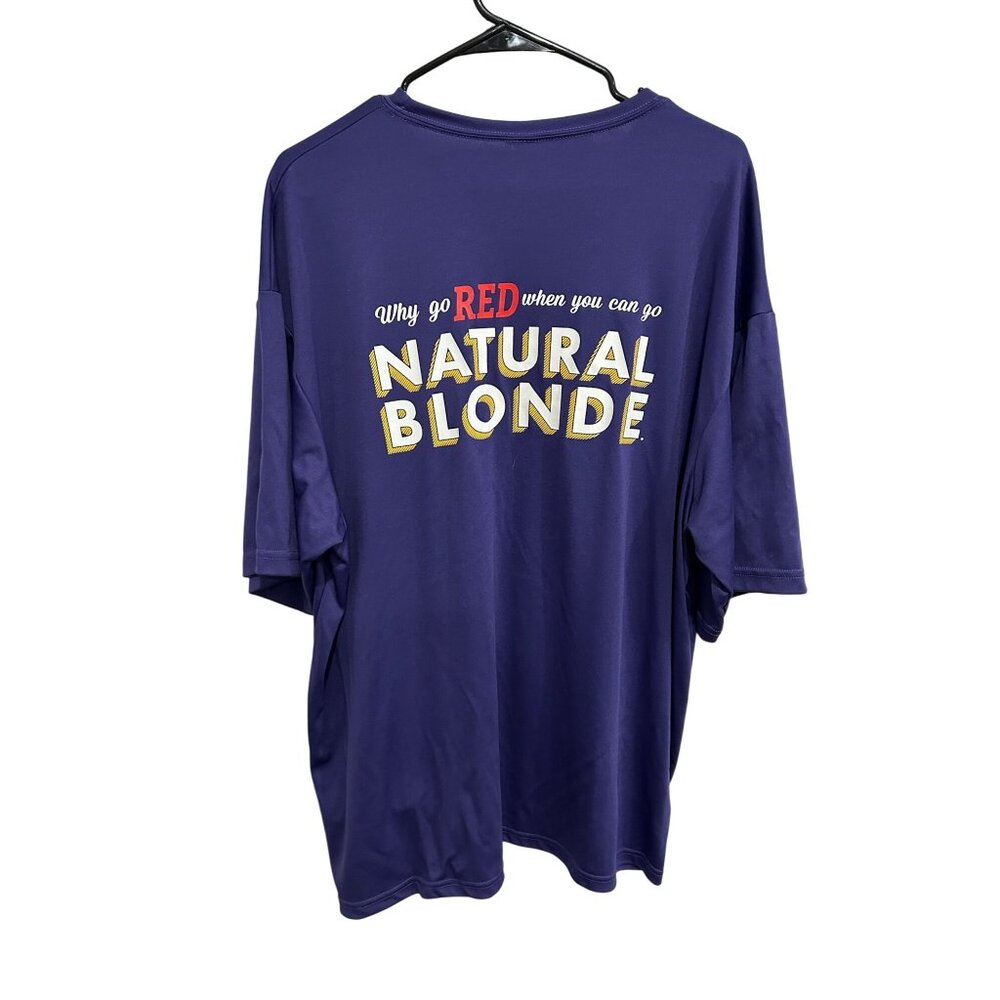 Natural Blonde Bloody Mary Mix T-Shirt 2X C2 Sport Purple Short Sleeve Crew Neck